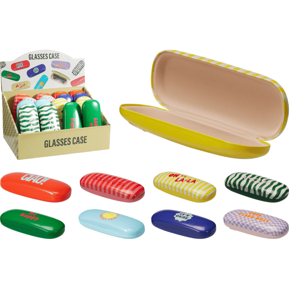 Brillenkoker 16x4cm 8 Assortiment 
