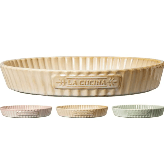 Taartvorm Rond Aardewerk 250mm Assortiment