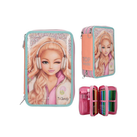 Topmodel 3-vaks Etui Gevuld Music