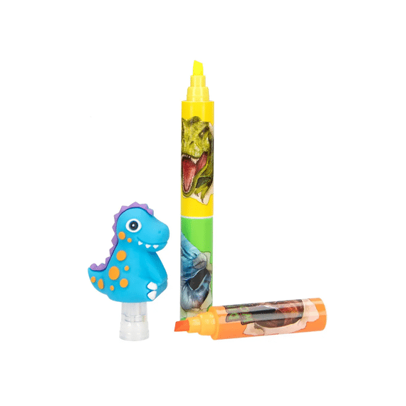 Dino World Tekstmarker Met Dino Top Assortiment