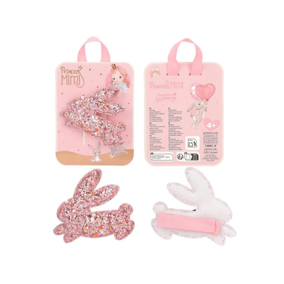 Princess Mimi Haarspeldje Glitter Konijn