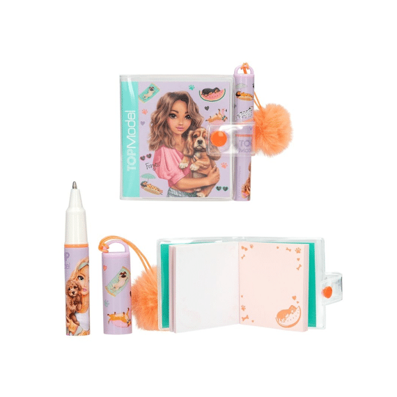 Topmodel Mini Schrijfblok Met Pen Sunny Dog 