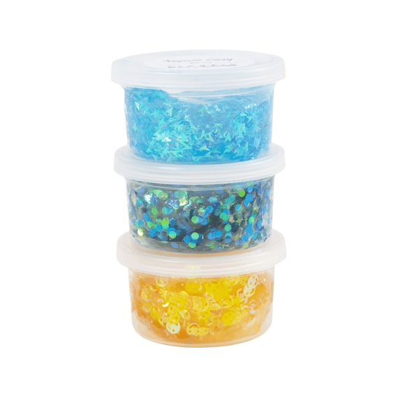 Hobbyset Sequin Clay Blauw Groene Harmonie 3x60g