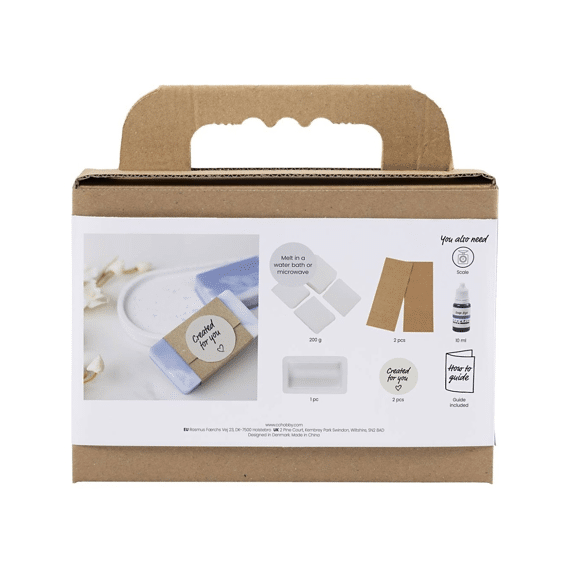 Mini Hobbyset Zeep Maken Vierkant Lichtpaars