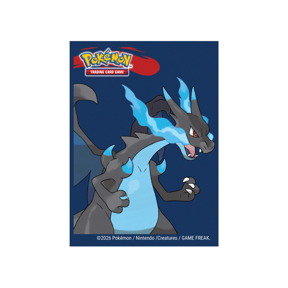 Pokémon Mega Charizard X Deck Protector Sleeves 65ct 66x91mm