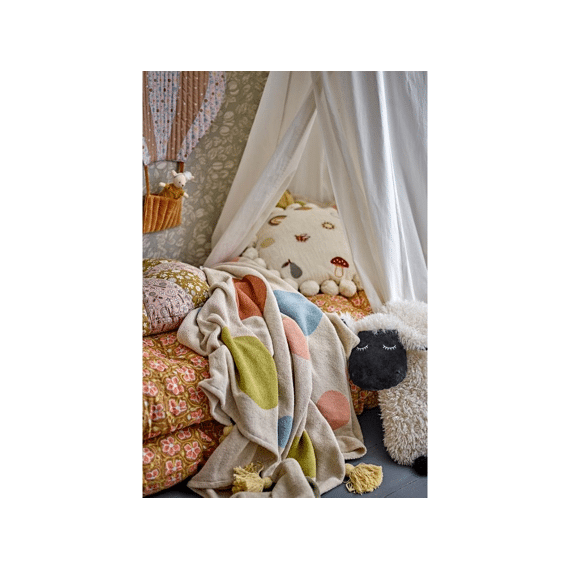 Bloomingville Mini Clennie Deken Natuur 160x130cm