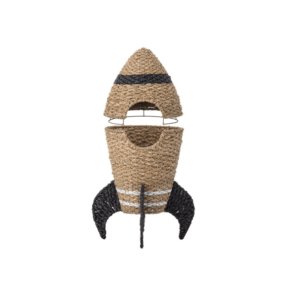 Bloomingville Mini Cosmina Mand Met Deksel Natuur Seagrass