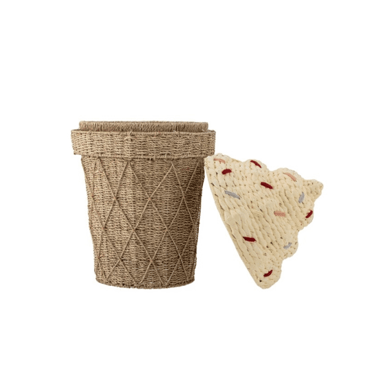 Bloomingville Mini Cillie Mand Met Deksel Natuur Water Hyacinth 40x72cm