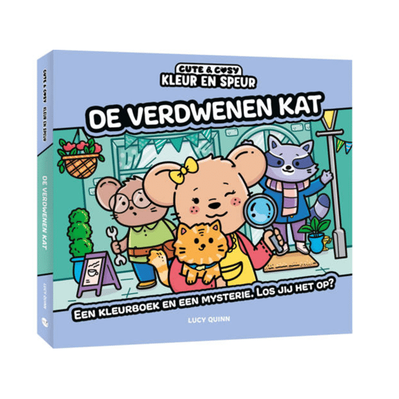 Cute & Cosy Kleur- En Speurboek De Verdwenen Kat