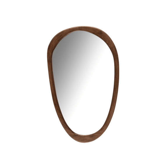Spiegel Onregelmatig Mango Donkerbruin L 51x3.5x83cm
