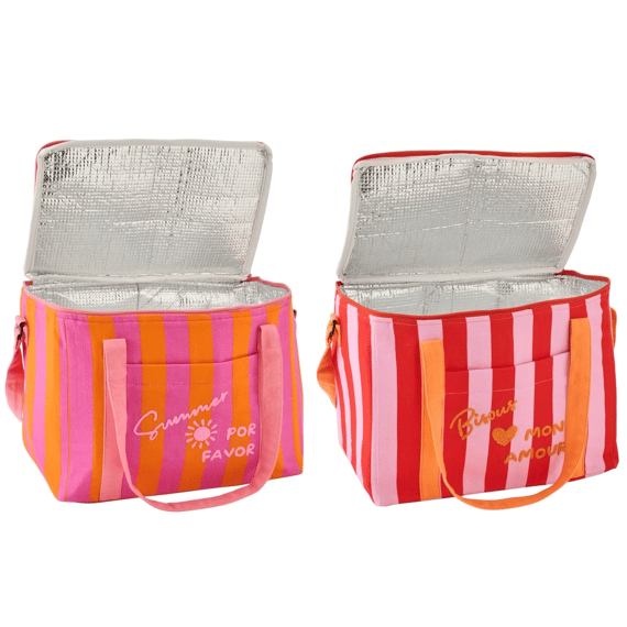 J-Line Lunchtas Summer/bisous Gestr K 33x20x25cm 2 Assortiment
