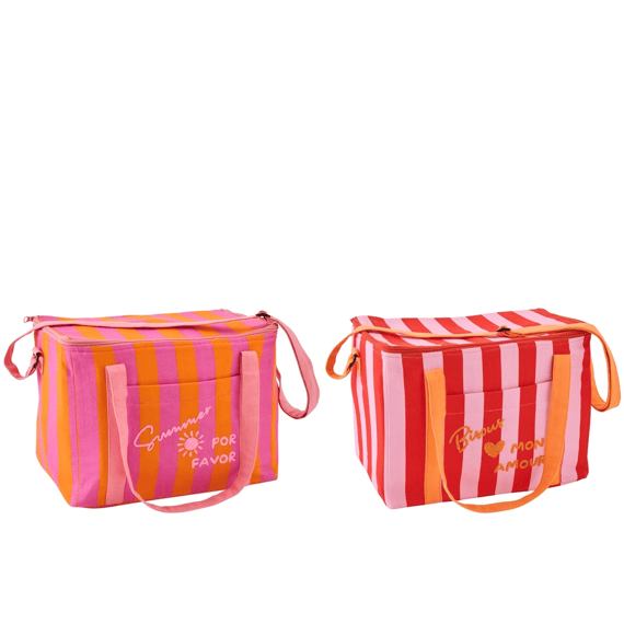 J-Line Lunchtas Summer/bisous Gestr K 33x20x25cm 2 Assortiment