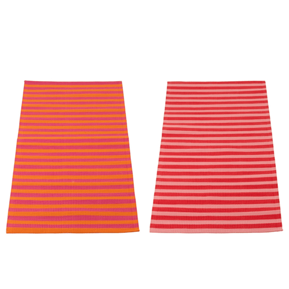 J-Line Strandmat Summer/bisous Gestreept Po 70x150x1cm 2 Assortiment