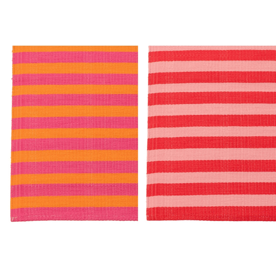 J-Line Strandmat Summer/bisous Gestreept Po 70x150x1cm 2 Assortiment