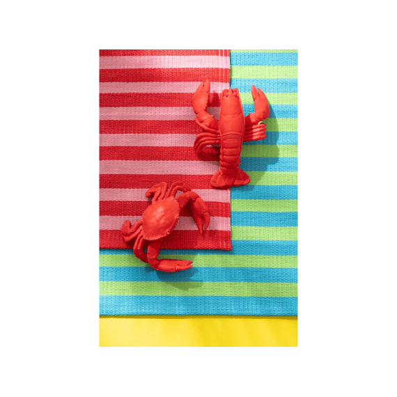 J-Line Strandmat Summer/bisous Gestreept Po 70x150x1cm 2 Assortiment