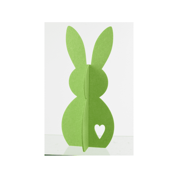 Konijn Vilt Groen Large 26.5x26.5x60cm