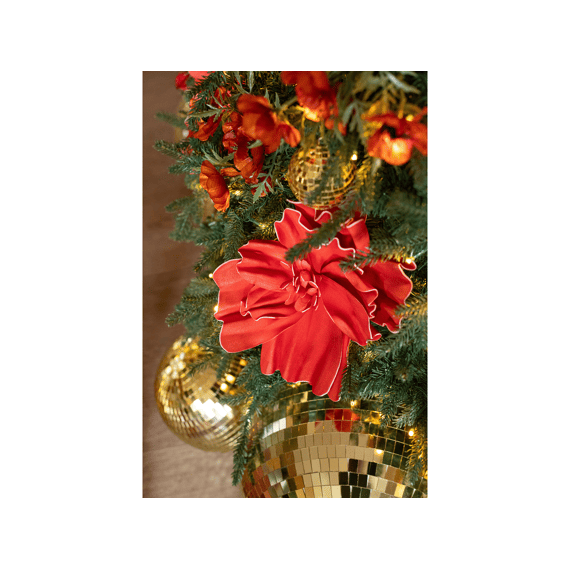 J-Line Bloem Eva Koraalrood Small 30x30x70cm