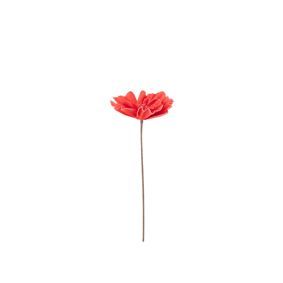 J-Line Bloem Eva Koraalrood Small 30x30x70cm