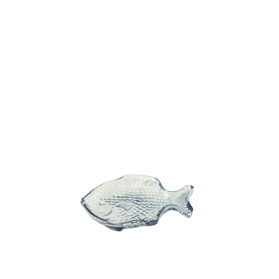 Bord Vis Glas Blauw 20x16x3cm