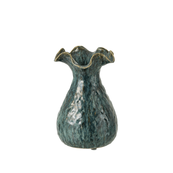 Vaas Ronny Onregelmatig Aardewerk Blauw Large 21.5x21.5x33.5cm