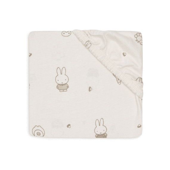 Jollein Hoeslaken Jersey 60x120 Miffy Family Farm