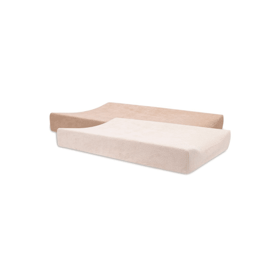 Jollein Aankleedkussenhoes 50x70 Badstof  2-pack Blush/wild Rose