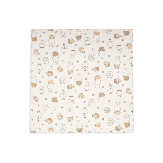 Jollein Tetradoeken 70x70 3-pack Miffy Family Farm