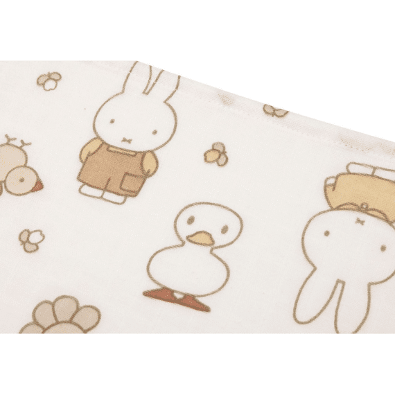 Jollein Tetradoeken 70x70 3-pack Miffy Family Farm