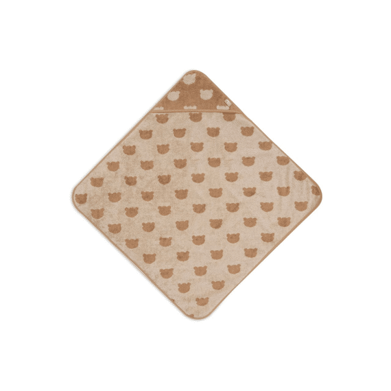 Jollein Badcape Badstof 75x75cm Jacquard Teddy Bear