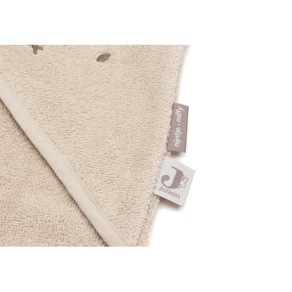 Jollein Badcape Badstof 75x75cm Miffy Warm Sand