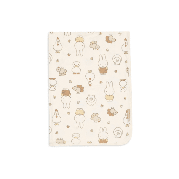 Jollein Deken Wieg Jersey 75x100 Miffy Family Farm75x100