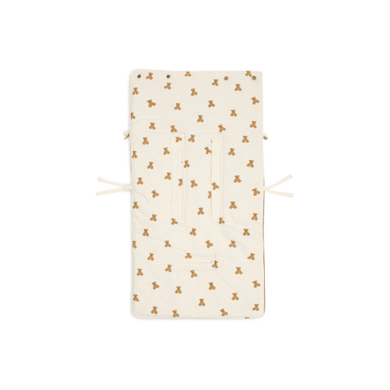 Jollein Voetenzak Groep 0+ 3/5 Punts Gordel Mini Teddy Bear Waffle