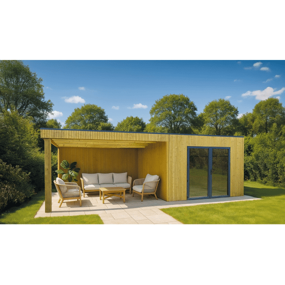 Solid Tuinhuis Vertigo Benedita 3046 X 3046 Mm + 4030 Mm 28 Mm