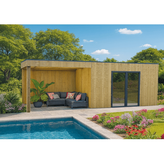 Solid Tuinhuis Vertigo Nazaré 4086 X 3046 Mm + 4030 Mm 28 Mm