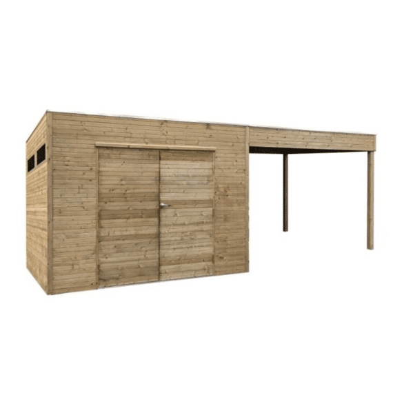 Solid Tuinhuis Cube Amalfi 2988 + 2870 X 1988 Mm 19 Mm