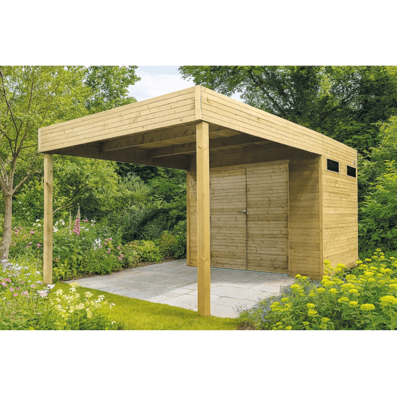 Solid Tuinhuis Cube Marsala 2988 X 1988 + 2870 Mm 19 Mm