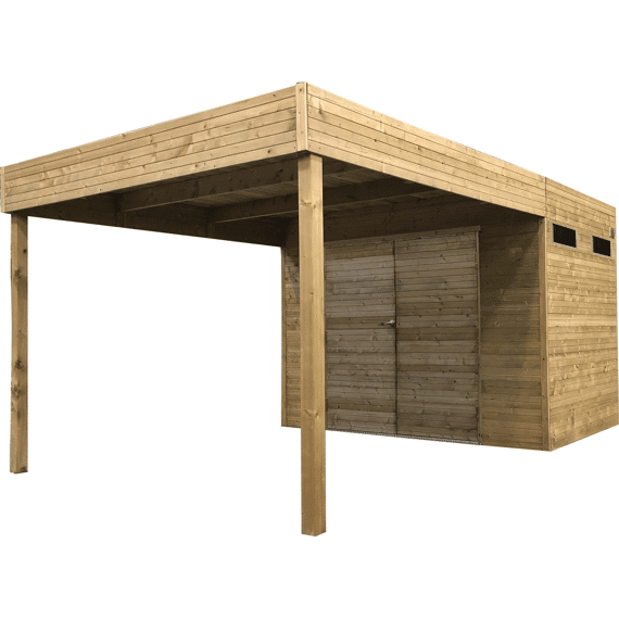 Solid Tuinhuis Cube Marsala 2988 X 1988 + 2870 Mm 19 Mm