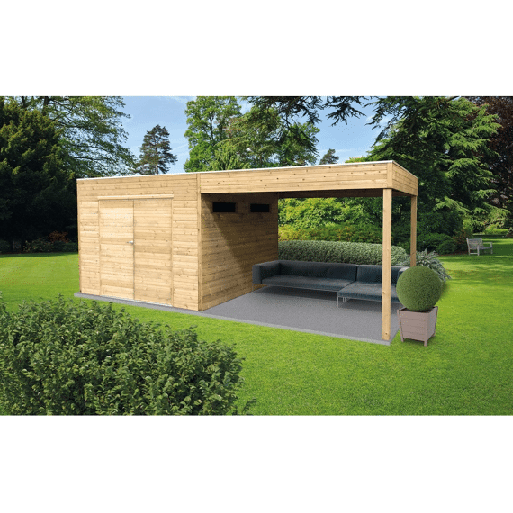 Solid Tuinhuis Cube Messina 2988 + 2870 X 2908 Mm 19 Mm