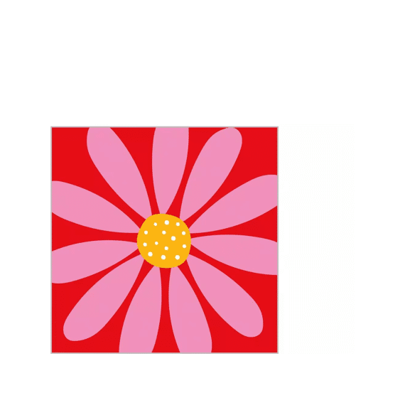 Ppd Flower Red Servetten 25x25cm 20 stuks