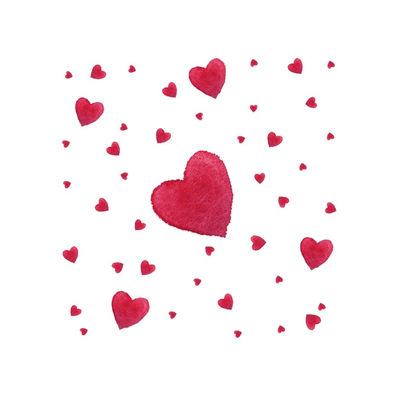 Ppd Love Splash Servetten 33x33cm 20 stuks