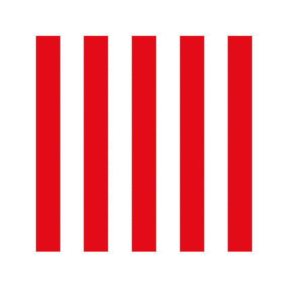 Ppd Stripes Red Servetten 33x33cm 20 stuks