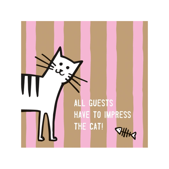 Ppd Impress The Cat Servetten 33x33cm 20 stuks