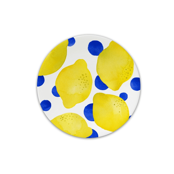 Ppd Lemon & Dots Plat Bord Fine Bone China 15,5cm