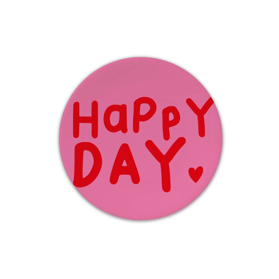 Ppd Happy Heart Plat Bord Fine Bone China 15,5cm