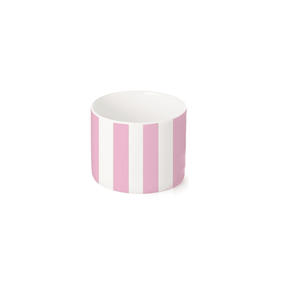Ppd Stripes Pink Kom Fine Bone China 7x6cm