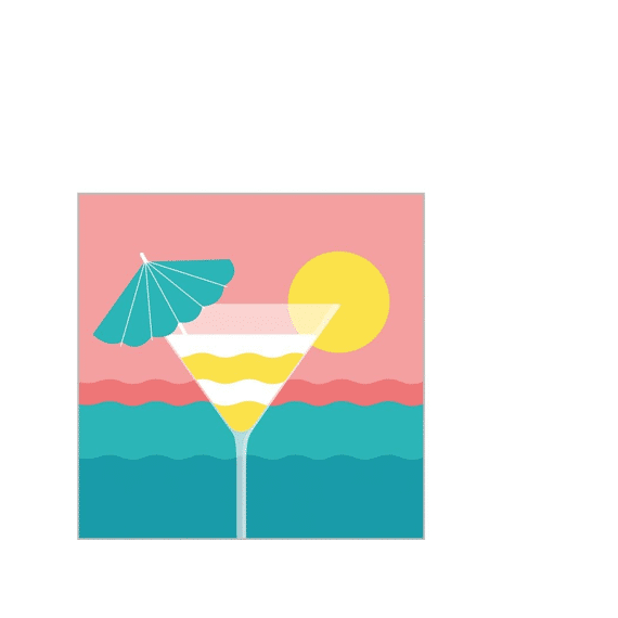 Ppd Soleil Couchant Servetten 25x25cm 20 stuks