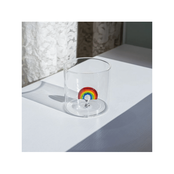 Wd Lifestyle Monterey Line Glas 25cl Met Glasdecoratie Regenboog