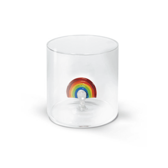 Wd Lifestyle Monterey Line Glas 25cl Met Glasdecoratie Regenboog