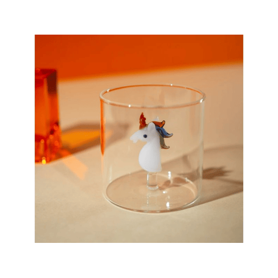 Wd Lifestyle Monterey Line Glas 25cl Met Glasdecoratie Eenhoorn