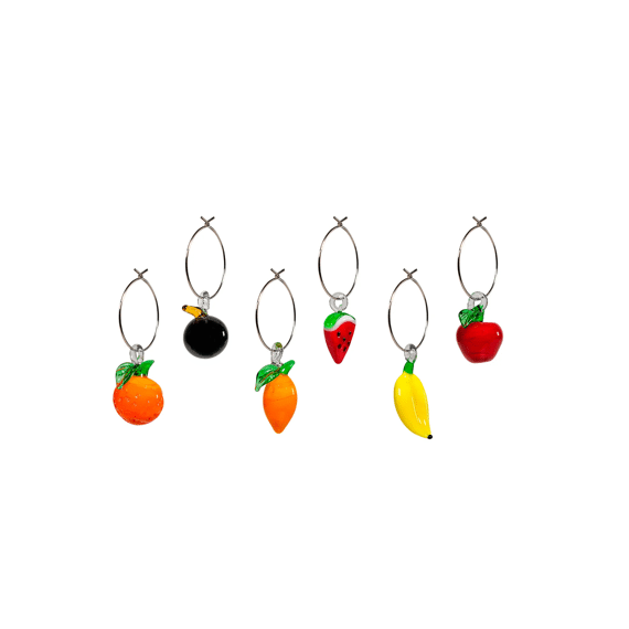 Wd Lifestyle Monterey Line Glasmerkers 6stuks Assortiment Fruit